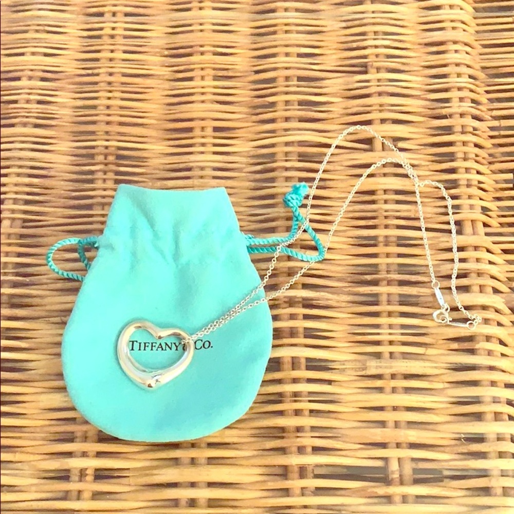 T&Co. sterling silver 22mm Open Heart Pendant